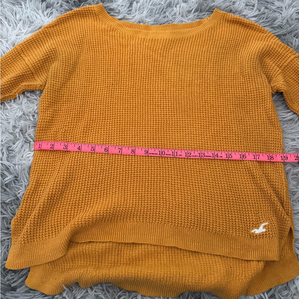 Mustard Yellow Hollister Knit sweater (M) - Picture 7 of 12
